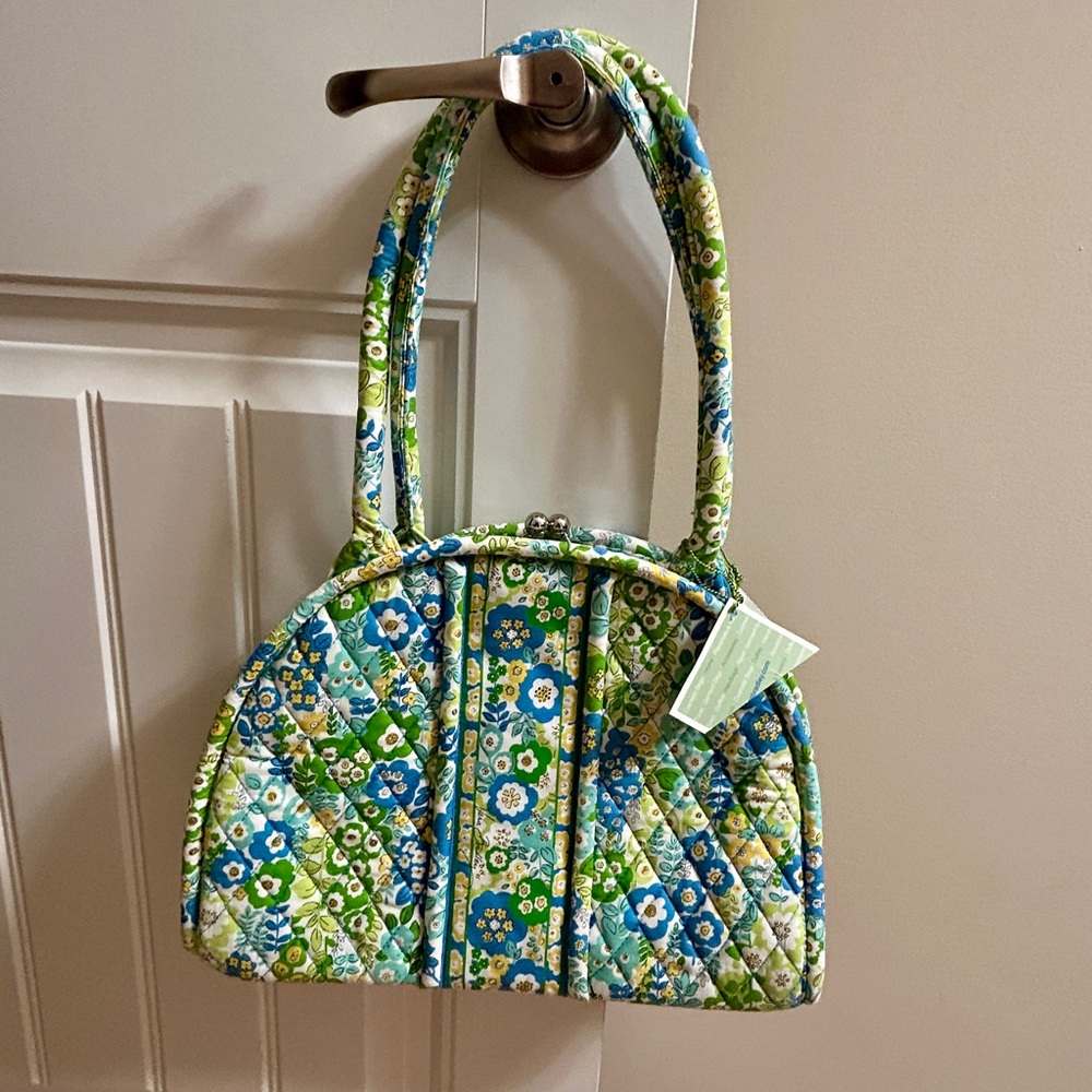 Vera Bradley Eloise Blue and Green Bag - Picture 7 of 7